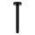 Round 200mm Shower Ceiling Dropper Arm, Matte Black