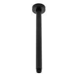 Round 300mm Shower Ceiling Dropper Arm, Matte Black