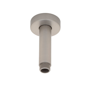 Round 100mm Shower Ceiling Dropper Arm, Brushed Nickel