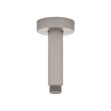 Round 100mm Shower Ceiling Dropper Arm, Brushed Nickel