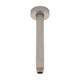 Round 200mm Shower Ceiling Dropper Arm, Brushed Nickel