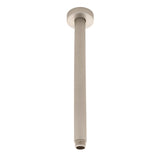 Round 300mm Shower Ceiling Dropper Arm, Brushed Nickel