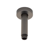 Round 100mm Shower Ceiling Dropper Arm, Brushed Gunmetal