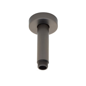 Round 100mm Shower Ceiling Dropper Arm, Brushed Gunmetal