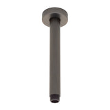 Round 200mm Shower Ceiling Dropper Arm, Brushed Gunmetal