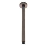 Round 300mm Shower Ceiling Dropper Arm, Brushed Gunmetal