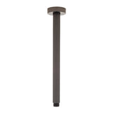 Round 300mm Shower Ceiling Dropper Arm, Brushed Gunmetal