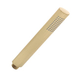 Tube Round Hand Shower, Brushed Brass (Gold)
