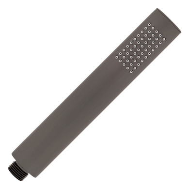 Tube Round Hand Shower on Rail, Brushed Gunmetal