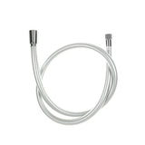 PVC Shower Hose - 1000mm, Silver / Polished Chrome