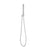 Tube Round Hand Shower with Holder, Polished Chrome