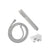 Tube Round Hand Shower with Holder, Polished Chrome