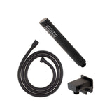 Tube Round Hand Shower with Holder, Matte Black