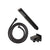Tube Round Hand Shower with Holder, Matte Black