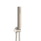 Tube Round Hand Shower with Holder, Brushed Nickel