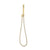 Tube Round Hand Shower with Holder, Brushed Brass (Gold)