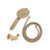 Profile Round 3-Function Hand Shower with Holder, Brushed Brass