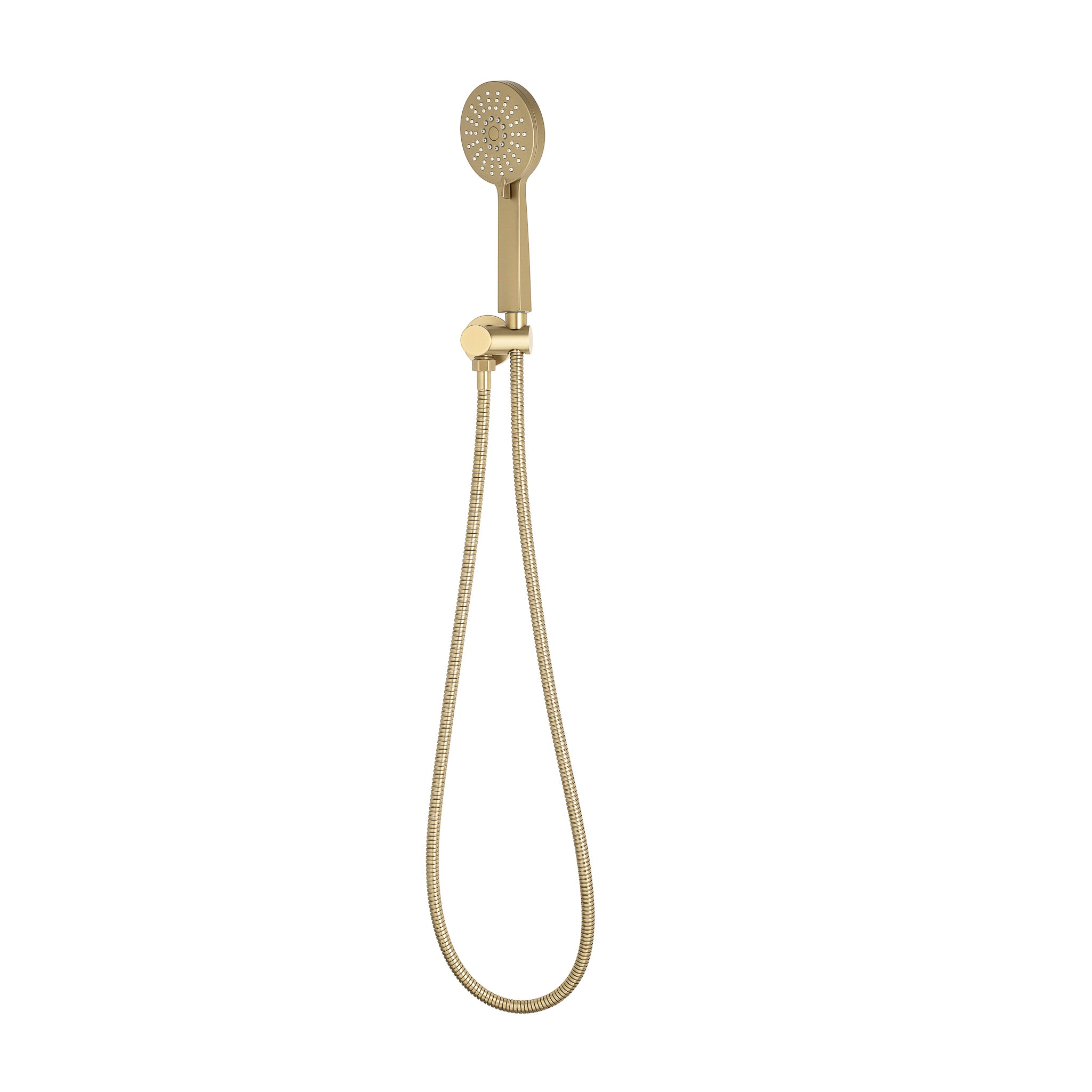 Profile Round 3-Function Hand Shower with Holder, Brushed Brass