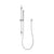 Tube Round Hand Shower on Rail, Polished Chrome