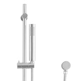 Tube Round Hand Shower on Rail, Polished Chrome