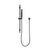 Tube Round Hand Shower on Rail, Matte Black
