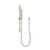 Tube Round Hand Shower on Rail, Brushed Nickel