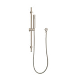 Tube Round Hand Shower on Rail, Brushed Nickel