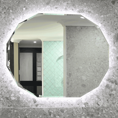 Classic Jewel 800mm x1000mm Backlit LED Frameless Mirror with Jewelled Edge and Demister *Clearance Stock*