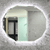 Classic Jewel 800mm x1000mm LED Mirror with Jewelled Edge and Demister *Clearance Stock*
