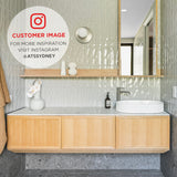 Pill Oval Fluted 580mm x 360mm Above-Counter Basin, Matte White *Clearance Stock*