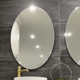 Oval Jewel 800mm x 1000mm Frameless Mirror with Bevelled Edge *Clearance Stock*