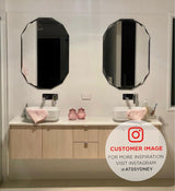 Classic Jewel 800mm x 1000mm Frameless Mirror with Jewelled Edge