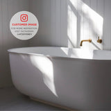 Mayfair Classic 1700mm Floating Oval Freestanding Bath, Gloss White *Clearance Stock*