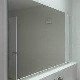 *Clearance* Retti Rectangular 600mm x 750mm Frontlit LED Framed Mirror with Demister, Matte Black Frame
