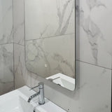 Arco Arch 550mm x 1000mm Backlit LED Frameless Mirror with Polished Edge and Demister