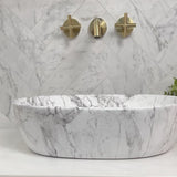Capsula 480mm x 350mm Above-Counter Basin, Matte Carrara