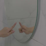 Pill Oval 700mm x 1000mm Backlit LED Frameless Mirror with Polished Edge and Demister