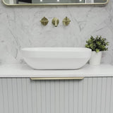 Julio Plus 504mm x 352mm Above-Counter Basin, Matte White *Clearance Stock*