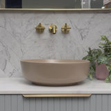 Dove 415mm Above-Counter Basin, Matte Cappuccino *Clearance Stock*