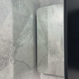 Retti Rectangular 1800mm x 750mm Mirrored Shaving Cabinet, Matte Black