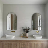 *Clearance* Arco Arch 550mm x 1000mm Backlit LED Mirror with Polished Edge and Demister