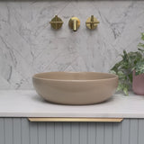 Disco 370mm Above-Counter Basin, Matte Cappuccino