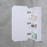 Radiant Jewel 450mm x 900mm Mirrored Shaving Cabinet, Matte White