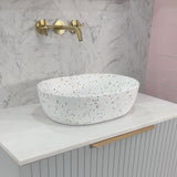 Capsula 480mm x 350mm Above-Counter Basin, Matte Terrazzo Speckle *Clearance Stock*
