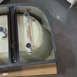 Avalon 1400mm Back to Wall Freestanding Bath, Matte Black