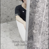 Byron Egg 1500mm Left Corner Freestanding Bath, Matte White