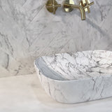 Julio 455mm x 325mm Above-Counter Basin, Matte Carrara