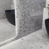 Byron Egg 1600mm Back to Wall Freestanding Bath, Matte Black