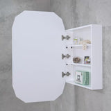 Classic Jewel 600mm x 1000mm Mirrored Shaving Cabinet, Matte White