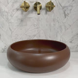 Disco Plus 415mm Above-Counter Basin, Matte Mocha